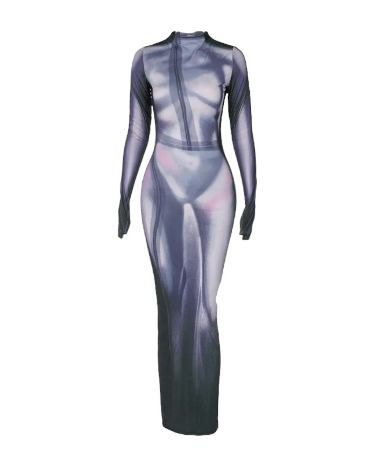 Nude Me Stract Maxi Dress