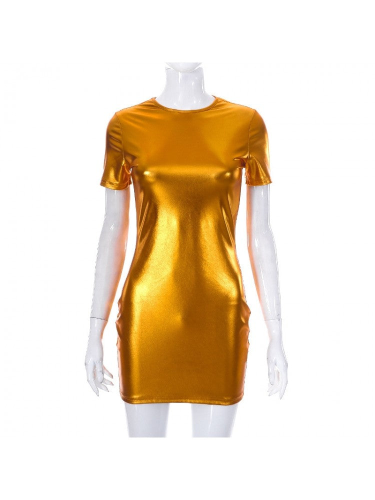 Golden Mini Dress