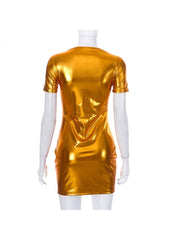 Golden Mini Dress