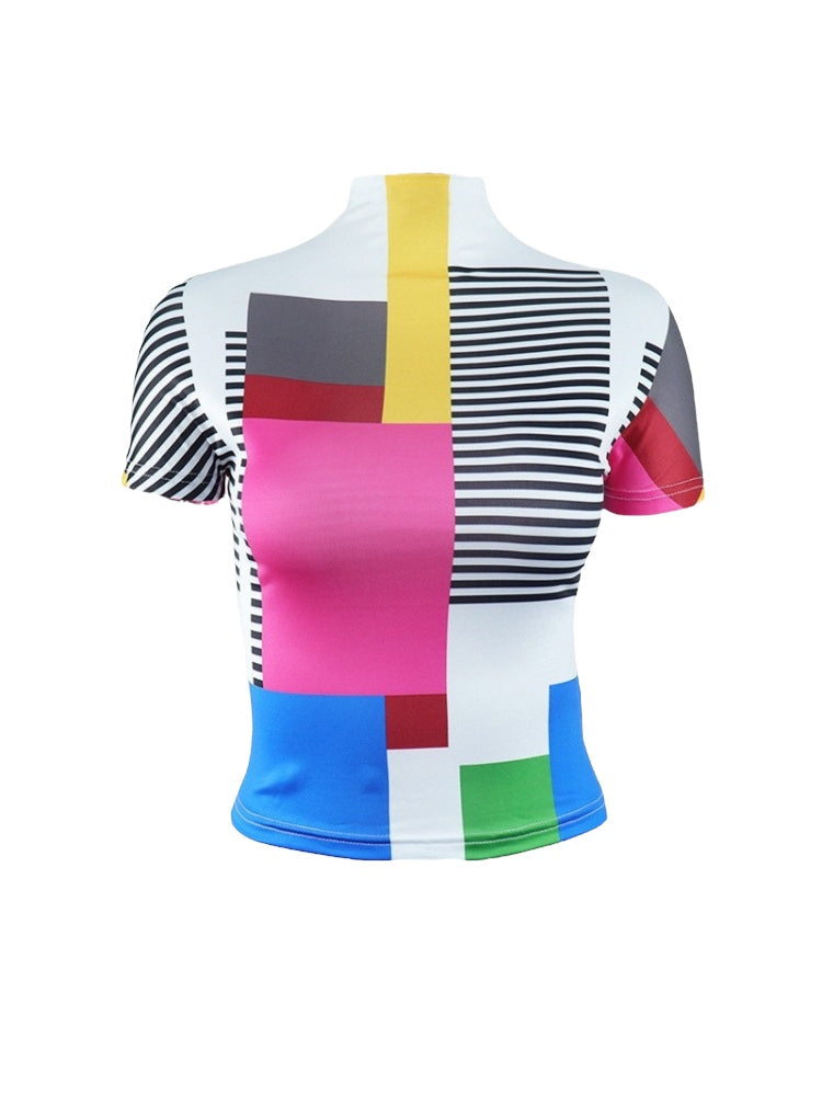Geo Cropped Top