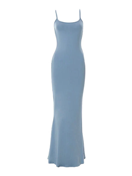 Bodied Flow Maxi Dress Light Grey / Xs
