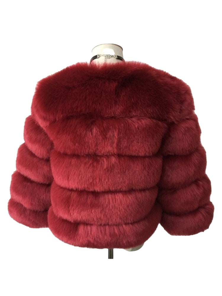 Faux Fur Bubble Coat