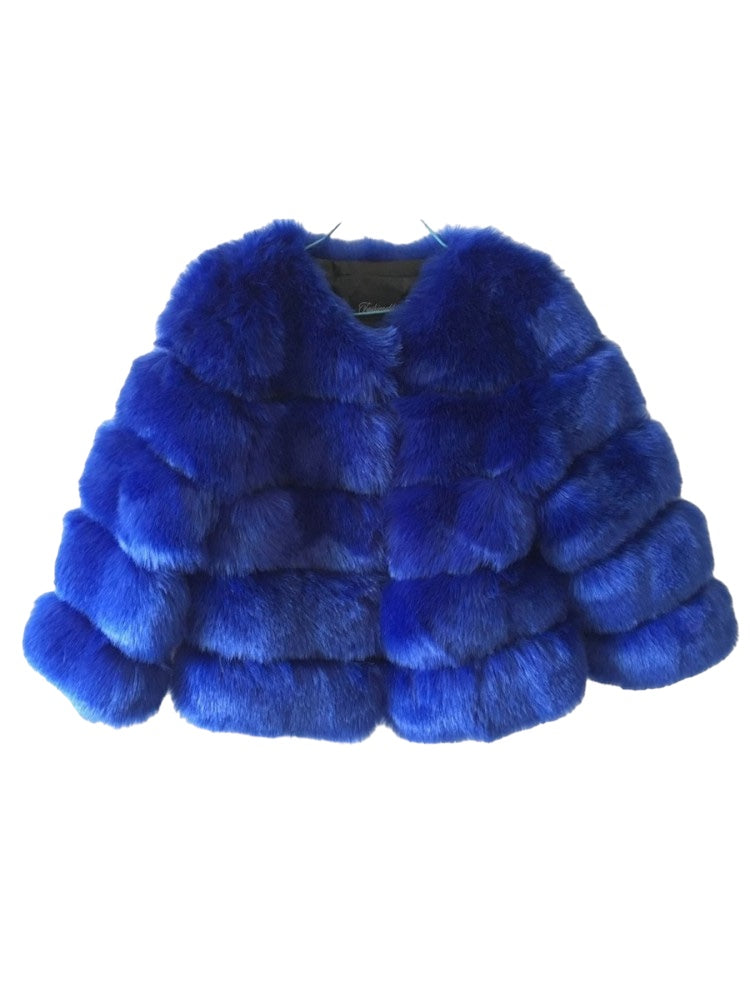 Faux Fur Bubble Coat