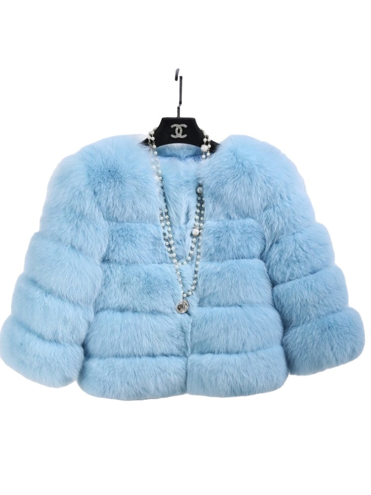 Faux Fur Bubble Coat