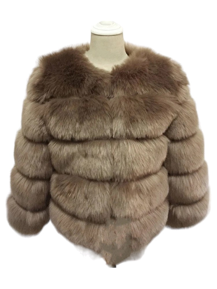Faux Fur Bubble Coat