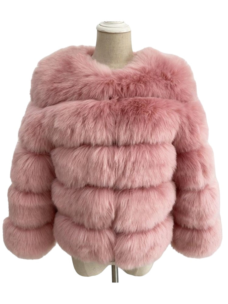 Faux Fur Bubble Coat