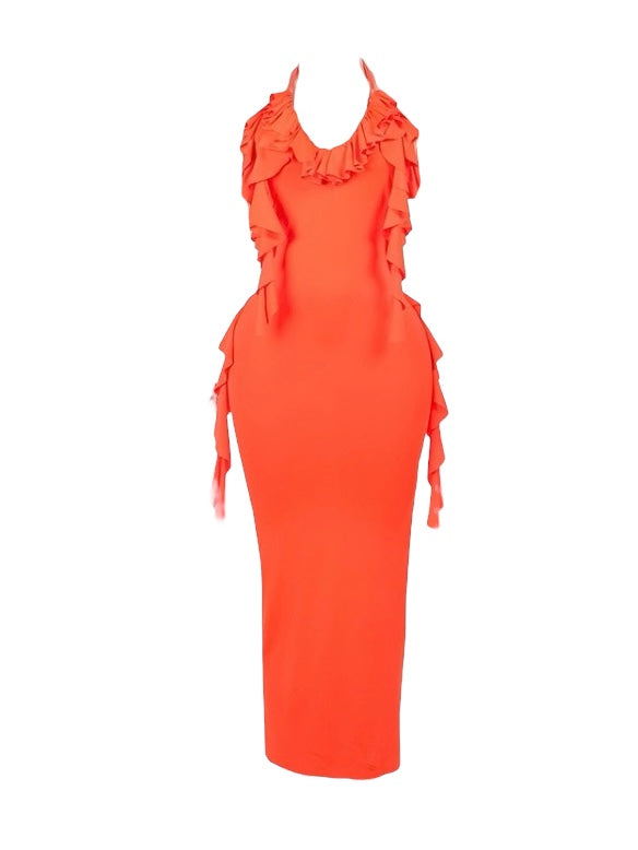 Frill See Maxi Dress  Outfit Made