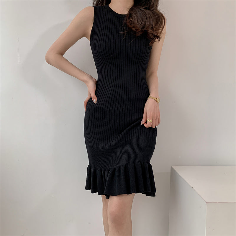 Ruffle Trim Mini Dress