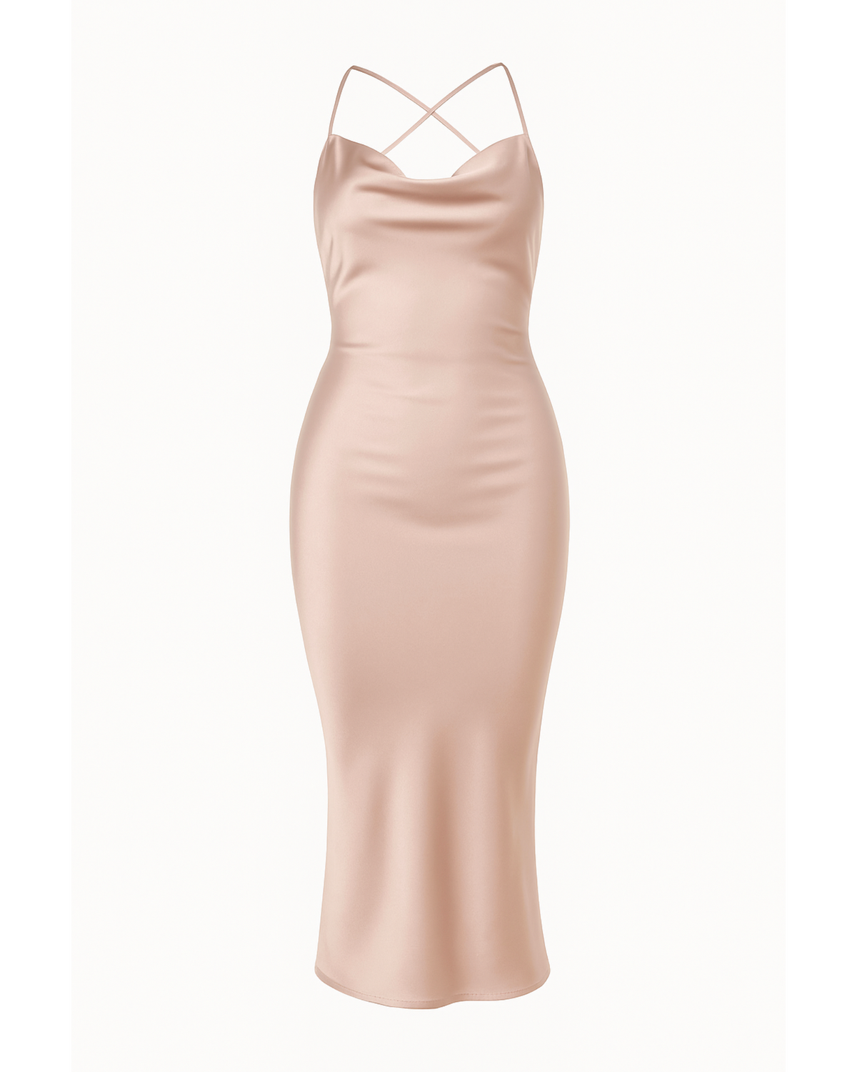 So Cowl Midi Dress