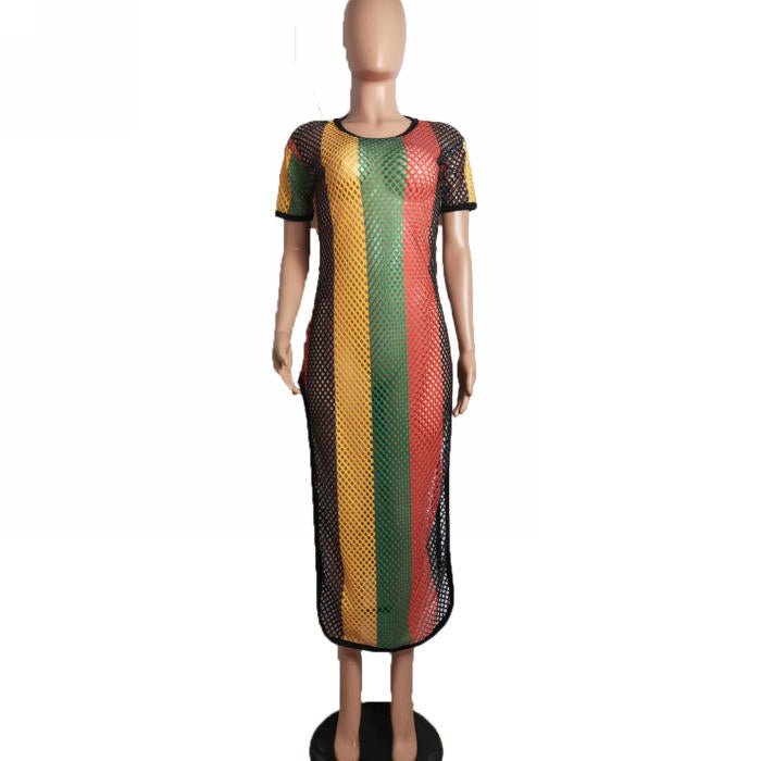 Montego Bay Net Maxi Dress