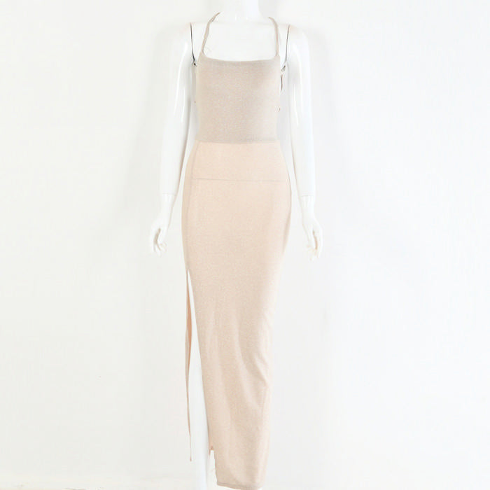 Cross Ova Back Maxi Dress