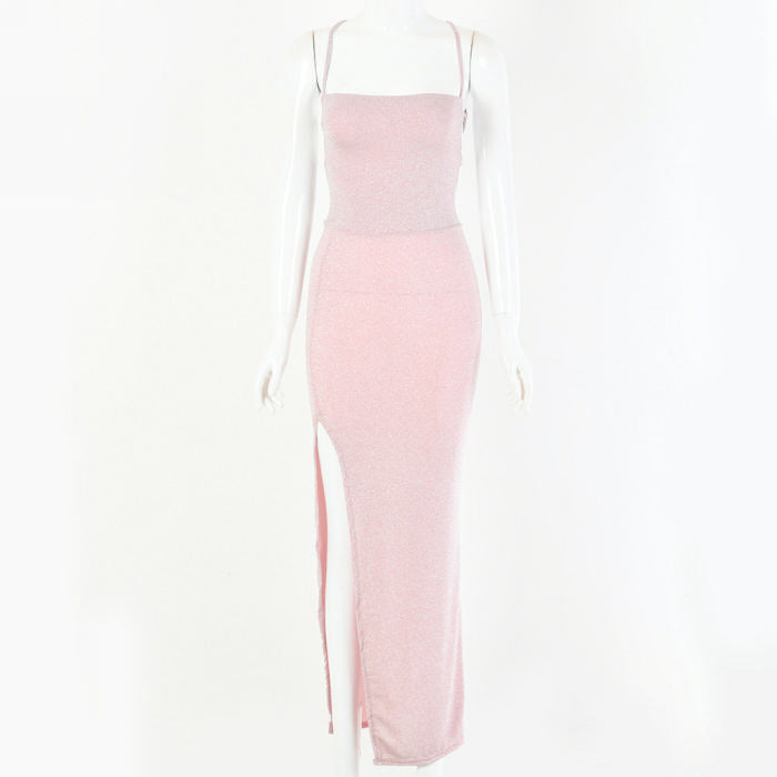 Cross Ova Back Maxi Dress