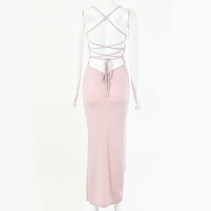 Cross Ova Back Maxi Dress