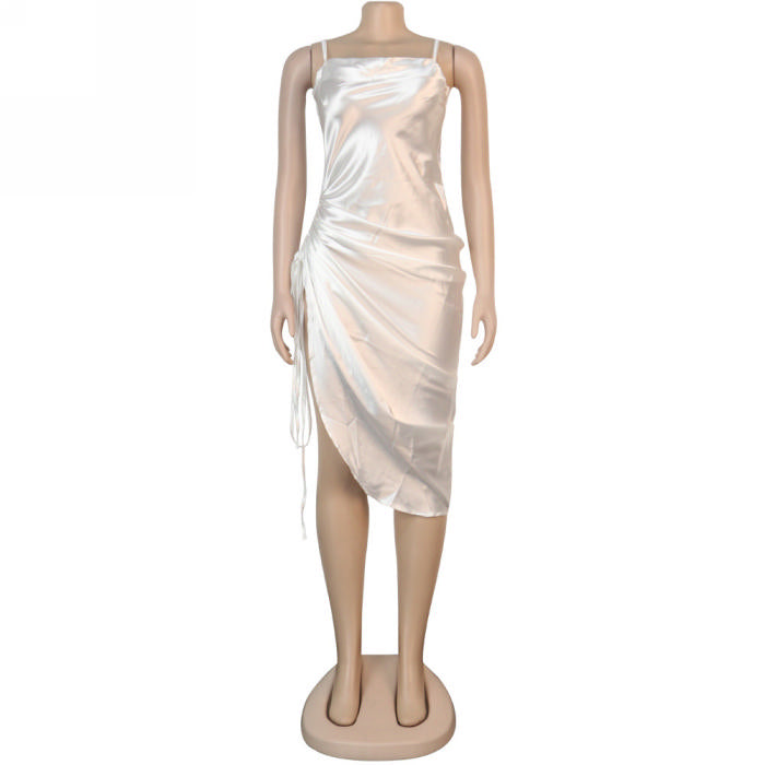 So Cowl Side Split Dress