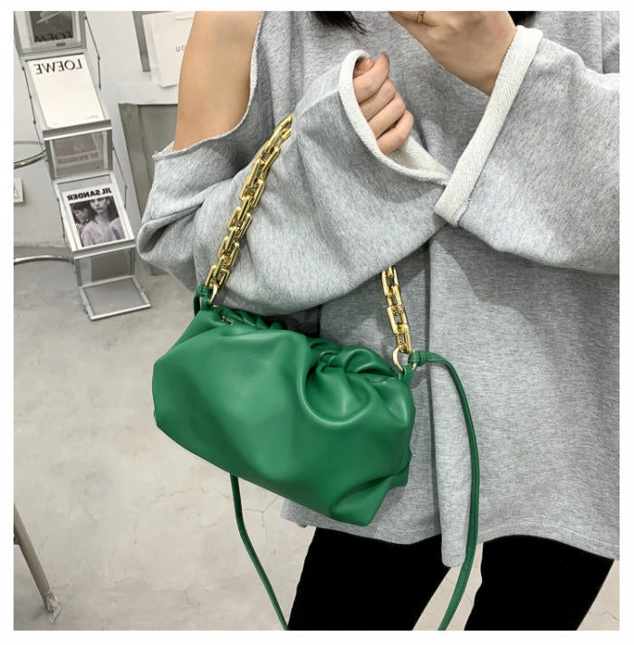 Chain Huddle Clutch Bag