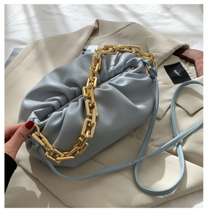 Chain Huddle Clutch Bag