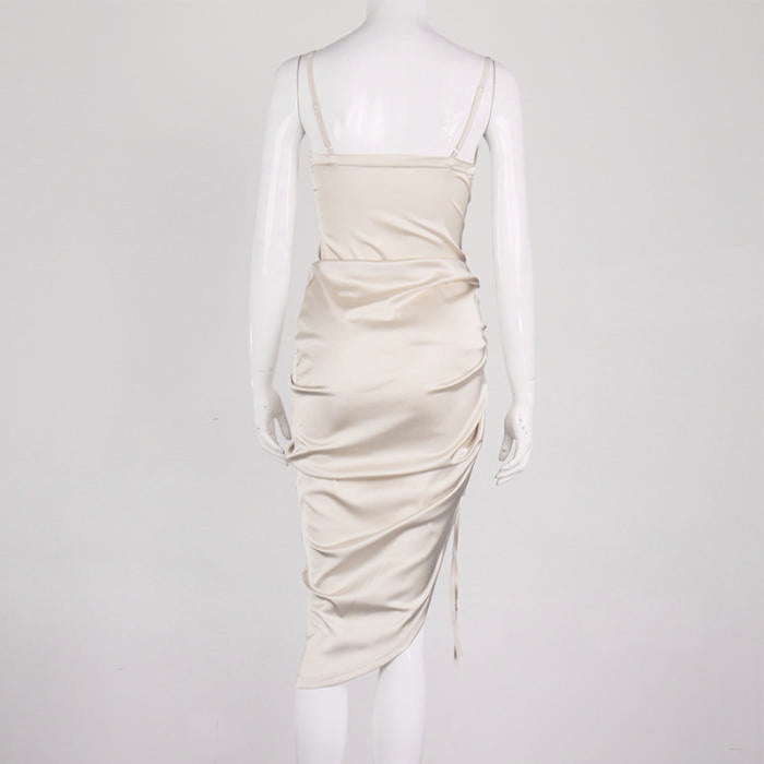 So Cowl Ruched Dress