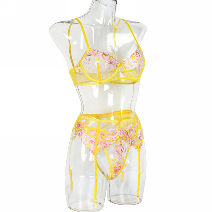 Rose Burst Suspender Set
