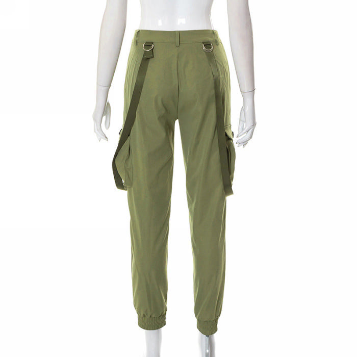 Suspender Cargo Pants