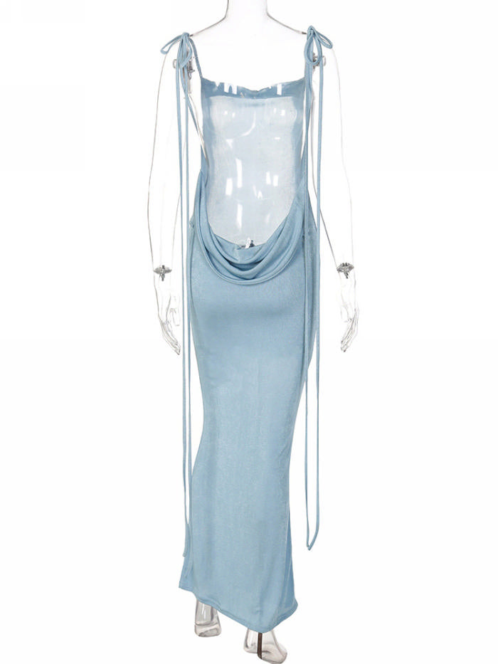 Back Drop Maxi Dress
