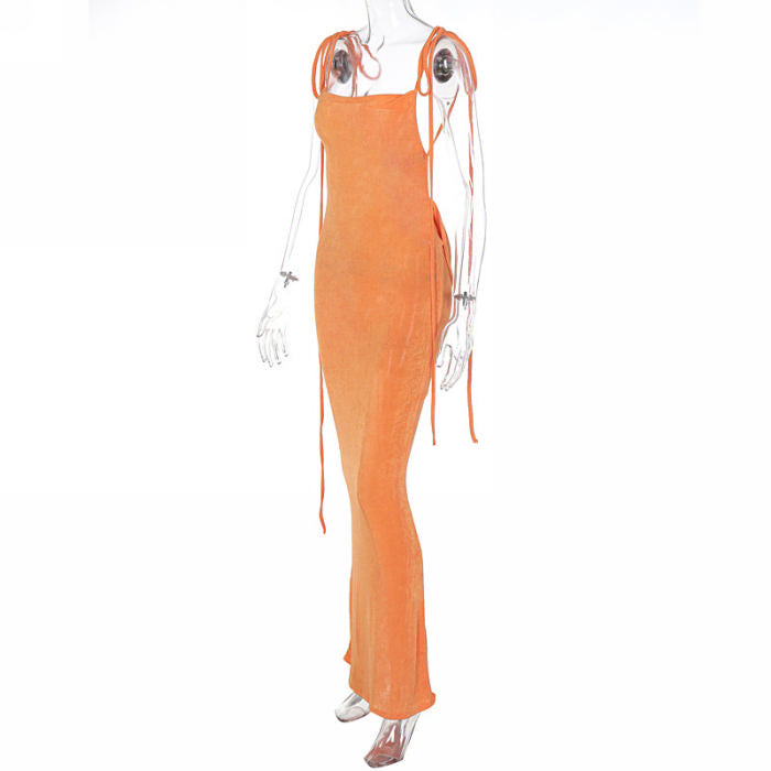 Back Drop Maxi Dress