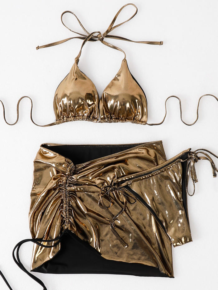Shimmer Bikini & Sarong Set