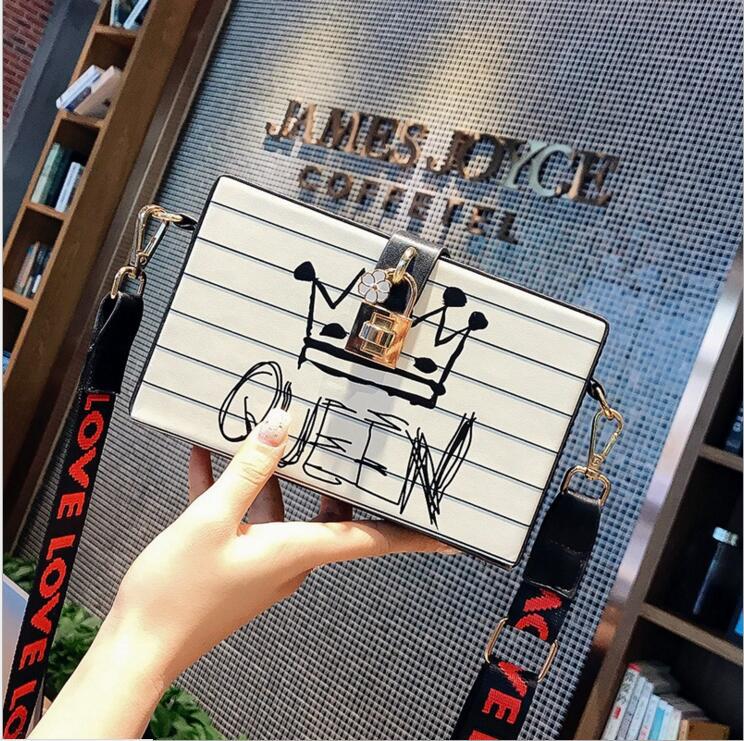 Queen Doodle Clutch Bag