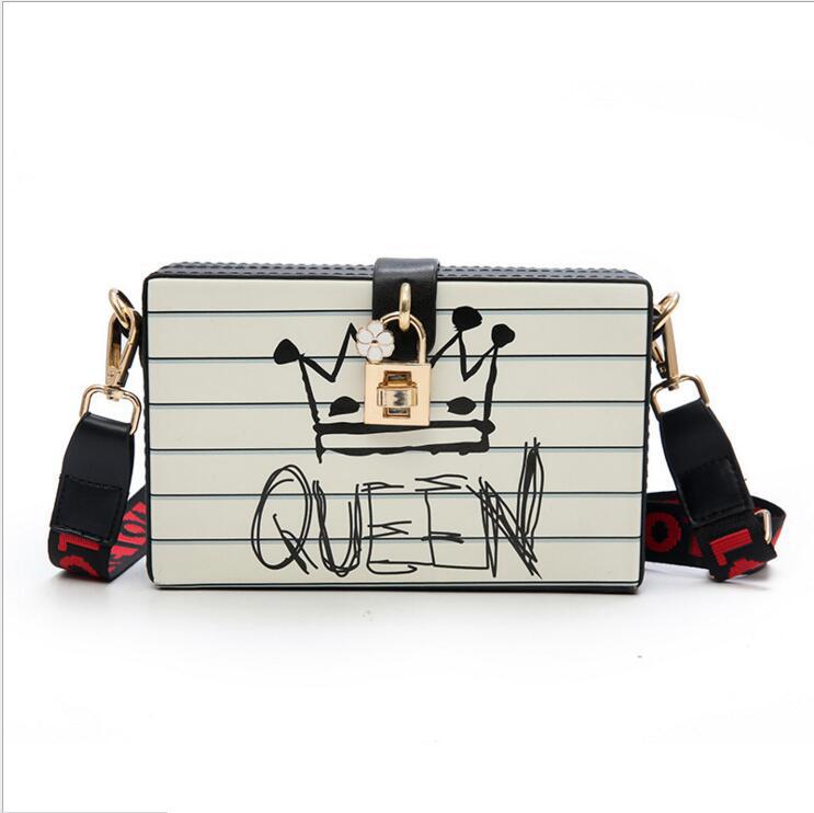 Queen Doodle Clutch Bag