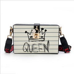Queen Doodle Clutch Bag