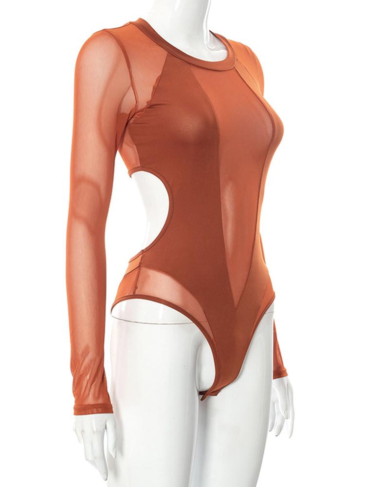 Mesh Waisted Bodysuit