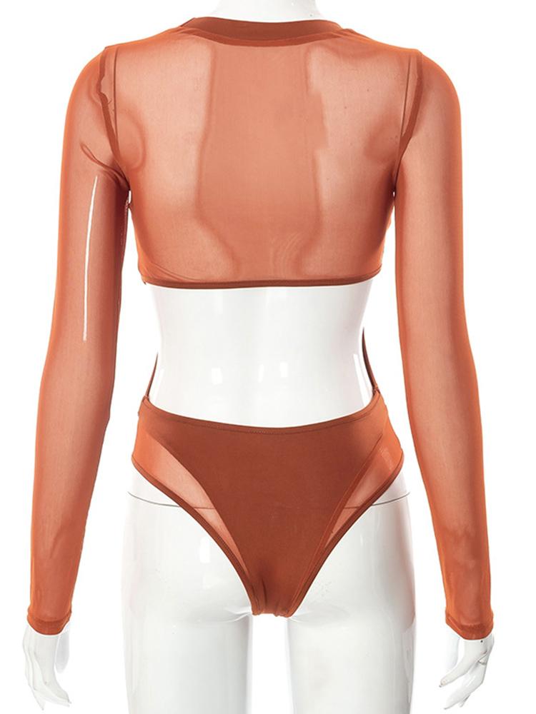 Mesh Waisted Bodysuit