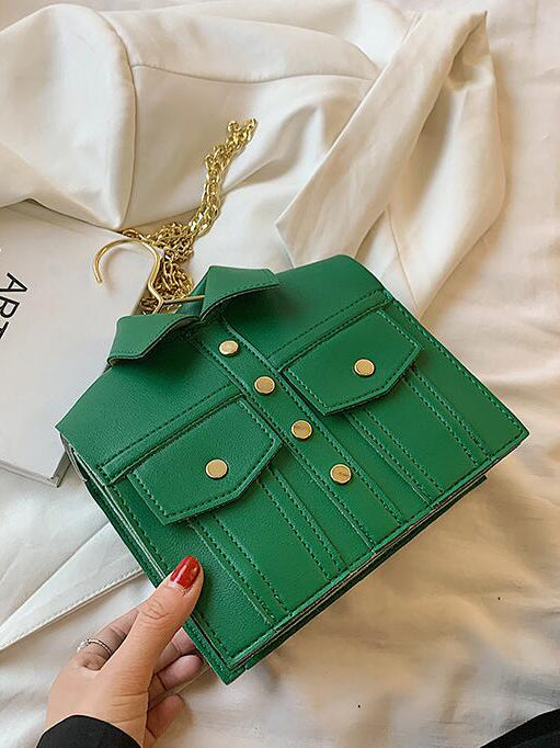 Lapel Topped Bag