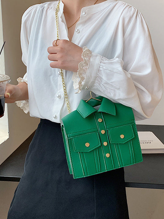 Lapel Topped Bag