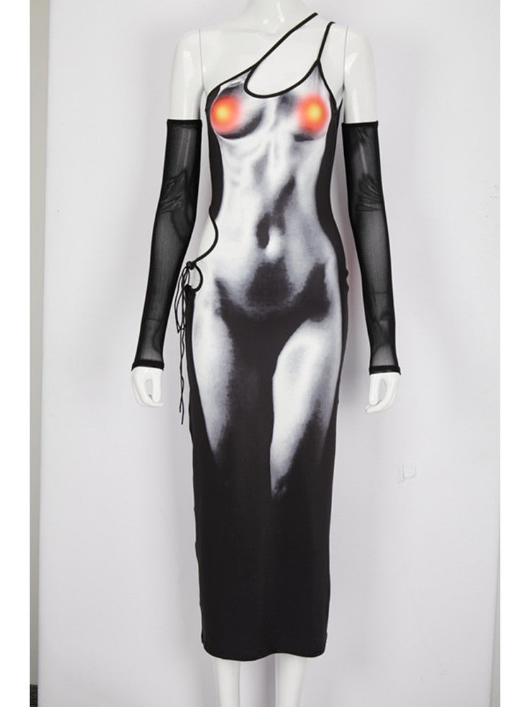 Heated Nude Me Connect Dress