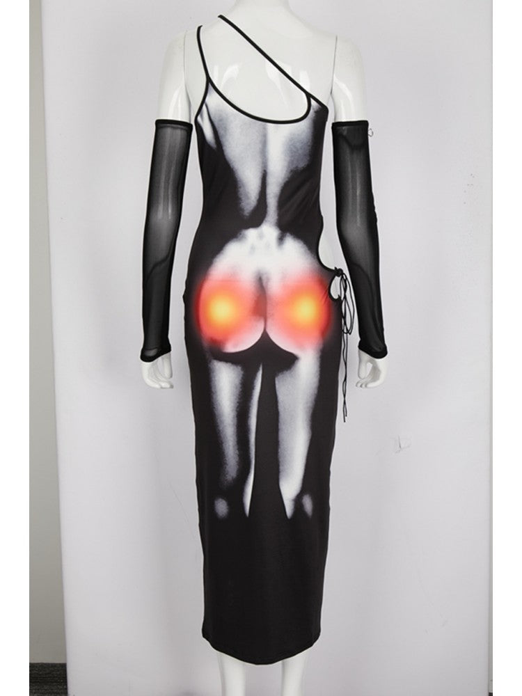 Heated Nude Me Connect Dress