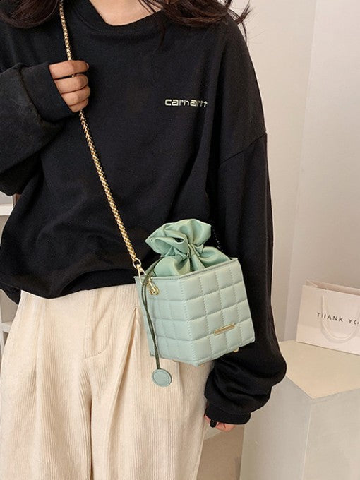Quilted Bucket Handbag