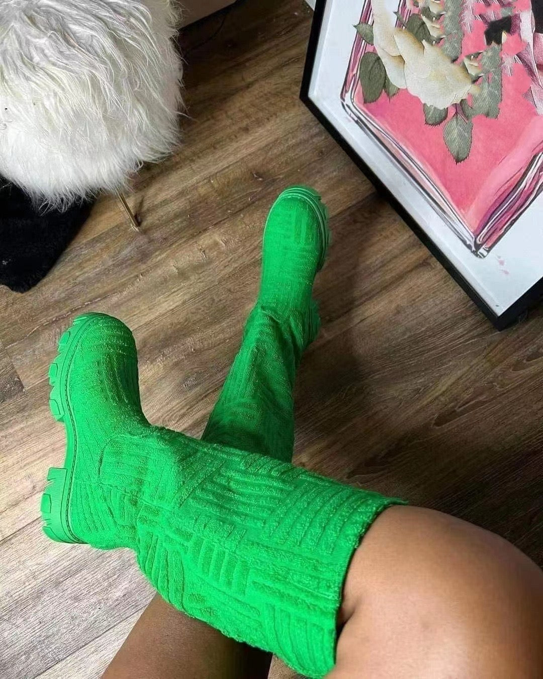 Embossed Boots
