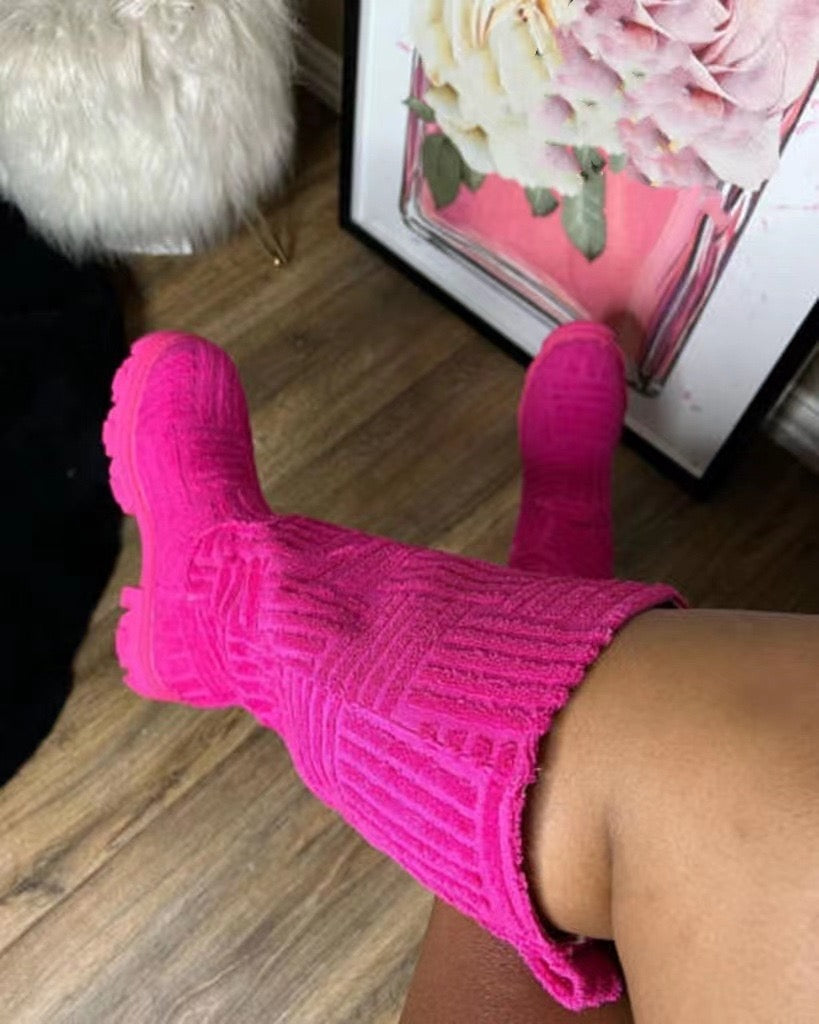 Embossed Boots
