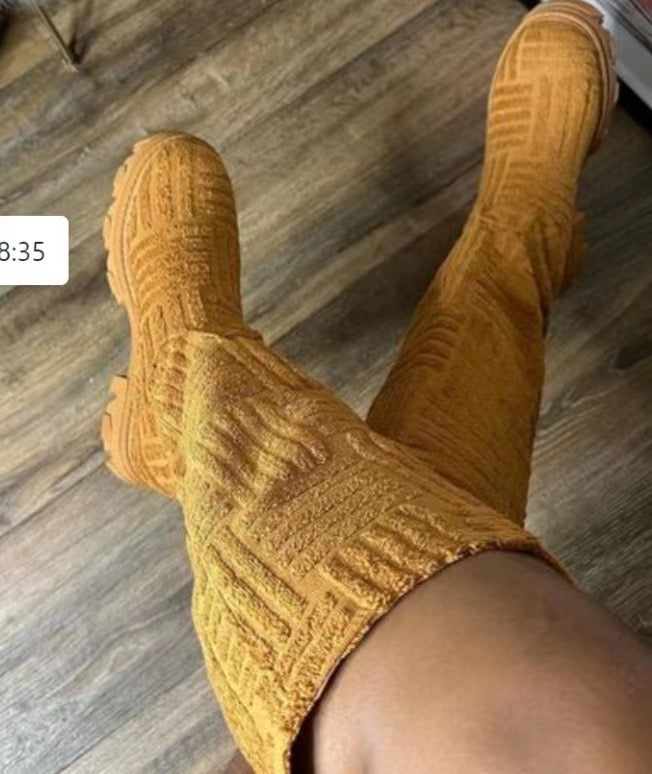 Embossed Boots