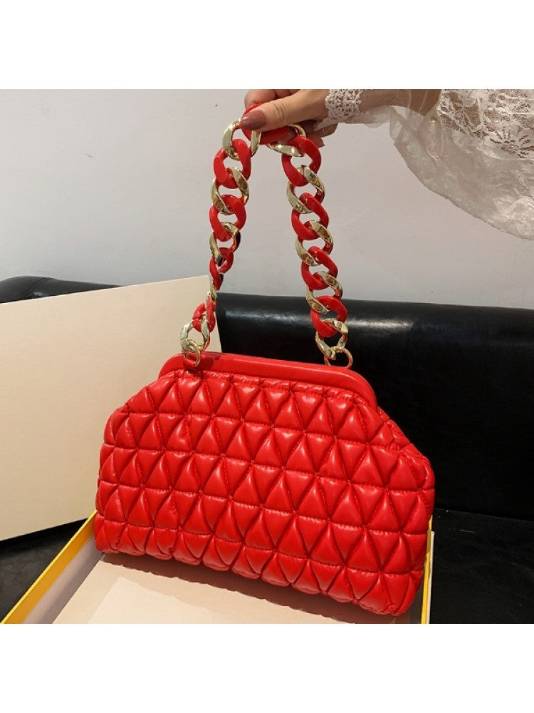 Puffa Quilted Chain Bag