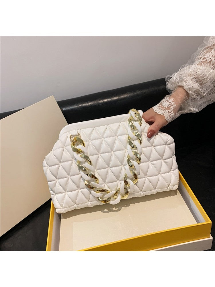 Puffa Quilted Chain Bag
