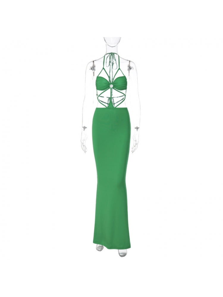 Lined Backless Dress