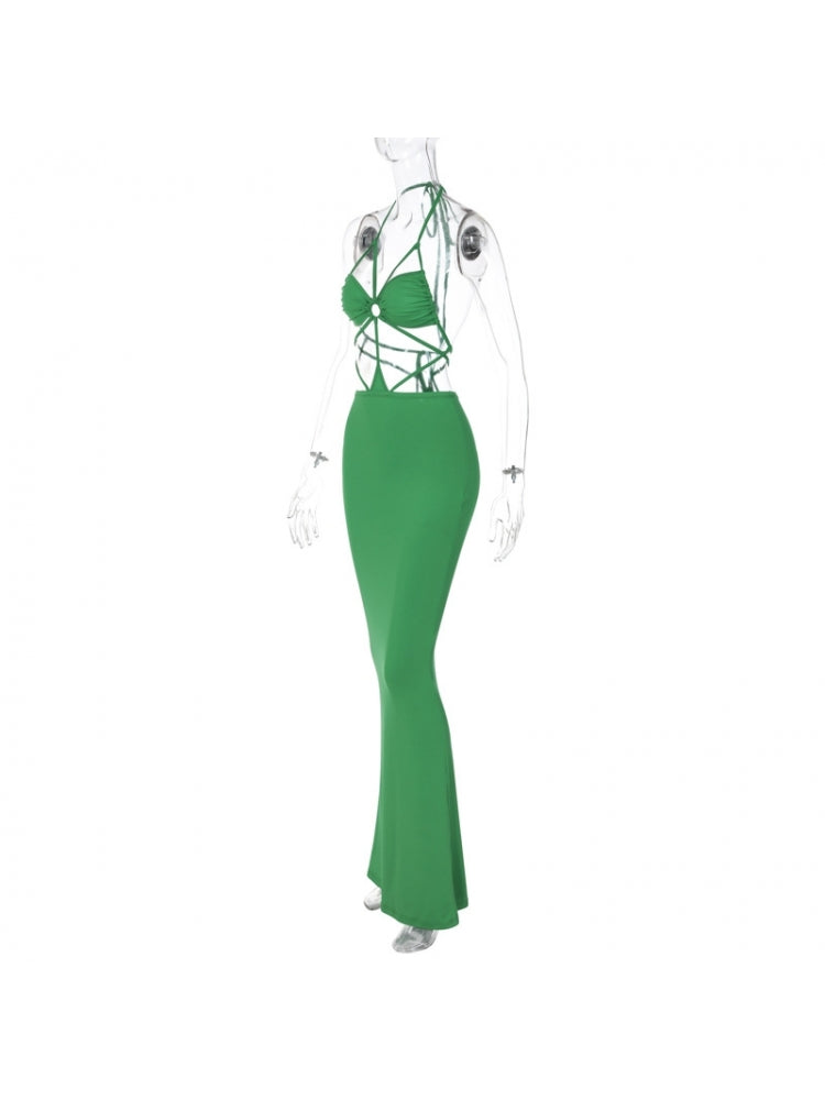 Lined Backless Dress