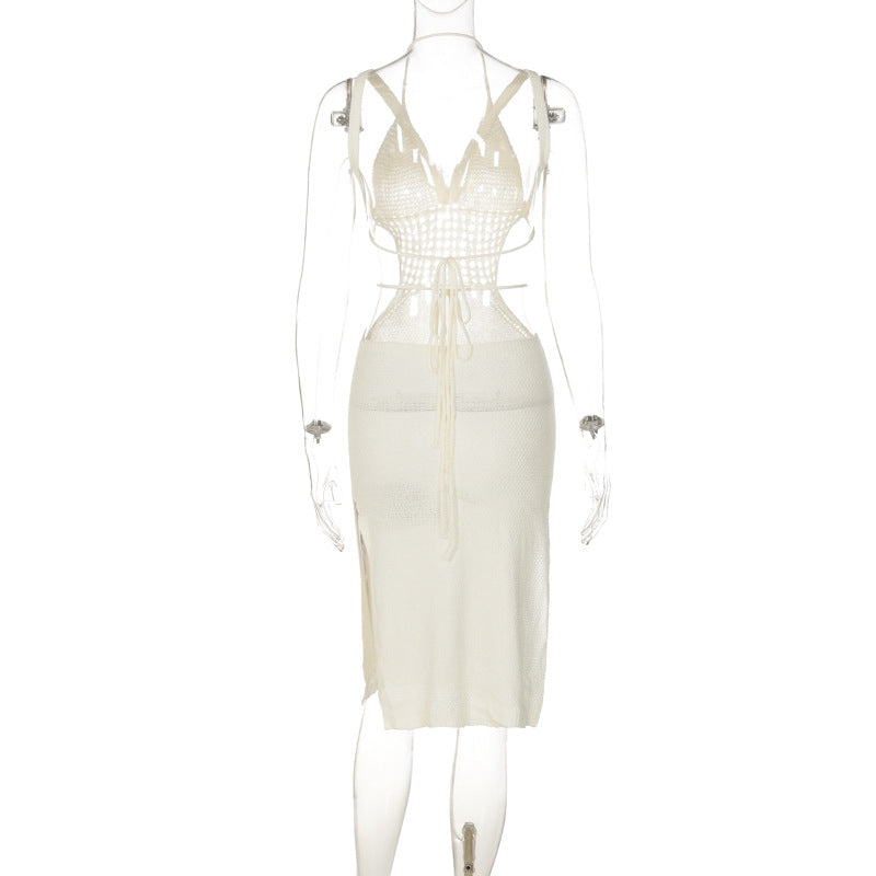 Waist Peep Mini Dress