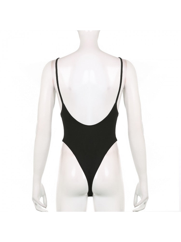 Stretch Backless Bodysuit