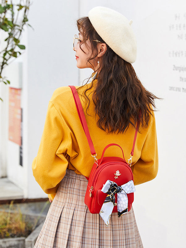 Rose Scarf Backpack