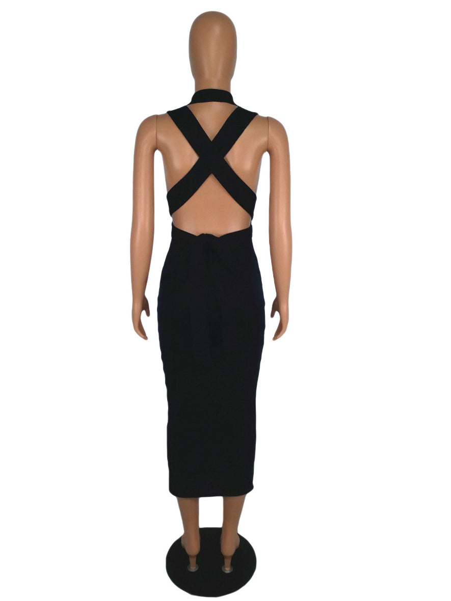 Issa Cross Back Dress