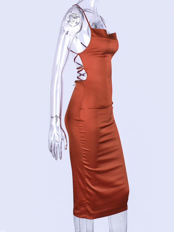 So Cowl Midi Dress