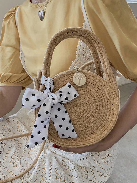 Ria Round Basket Bag