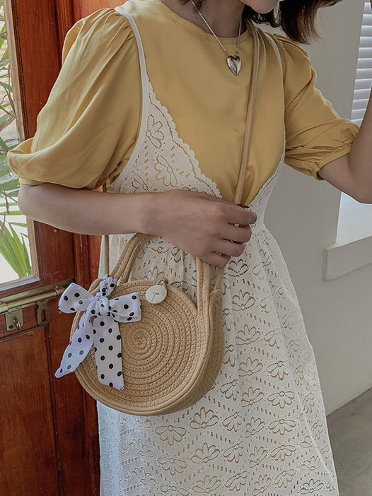 Ria Round Basket Bag